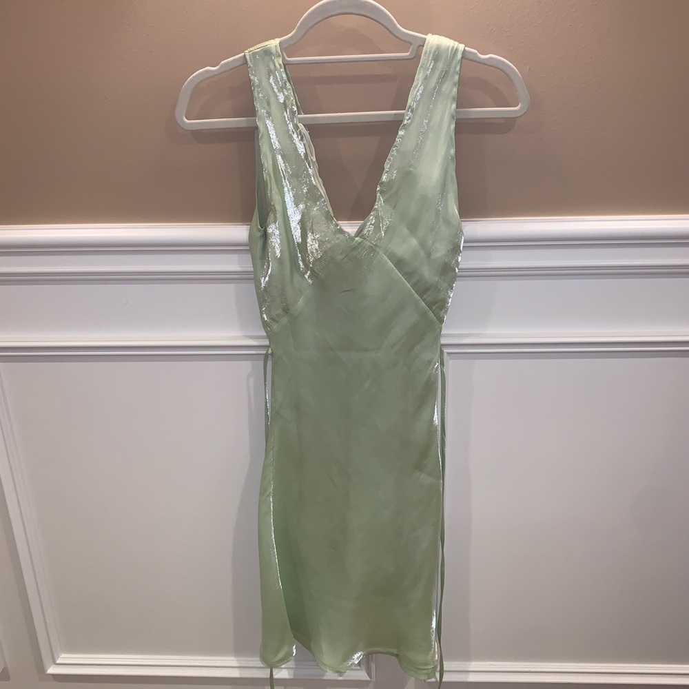 Peppermayo Audrey vintage slip dress in sage